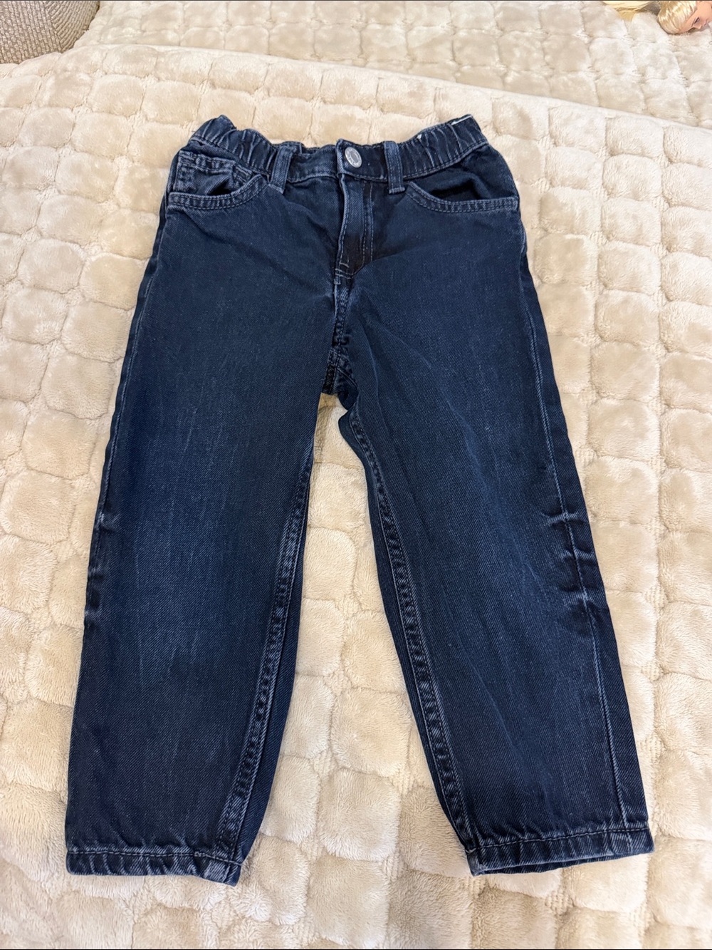 H&M Navy Elastic Waist Kids Jeans